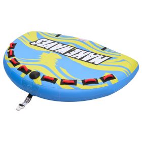 Towable Tube for Boating, 4 Riders Inflatable Boat Tubes and Towables, 680 lbs Capacity Water Sport Towable Tube for Boat to Pull - with Fins
