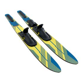 59" Water Skis, Adult Water Ski with X-7 Adjustable Horseshoe Bindings & Padded Rear Toe Plate