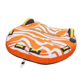 Towable Tubes for Boating, 1-2 Riders Inflatable Towable Tube for Boat to Pull, 340lbs Capacity Boat Tubes and Towables for Water Sports - with F