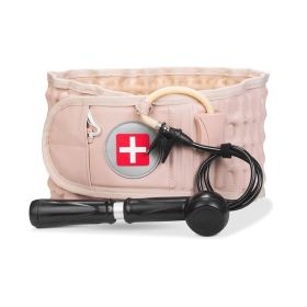 Decompression Back Belt Lumbar Spine Support Lower Back Air Traction Device with Hand Pump Extension Pad for Men Women Pain Relief Fit For All Wa